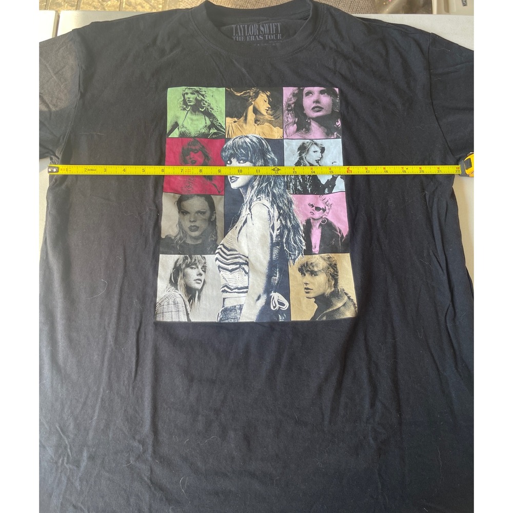 Taylor Swift The Eras Tour Black Graphic T-Shirt North American Dates Concert T - Picture 4 of 6